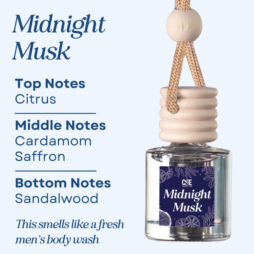 Midnight Musk Scented Car Freshener