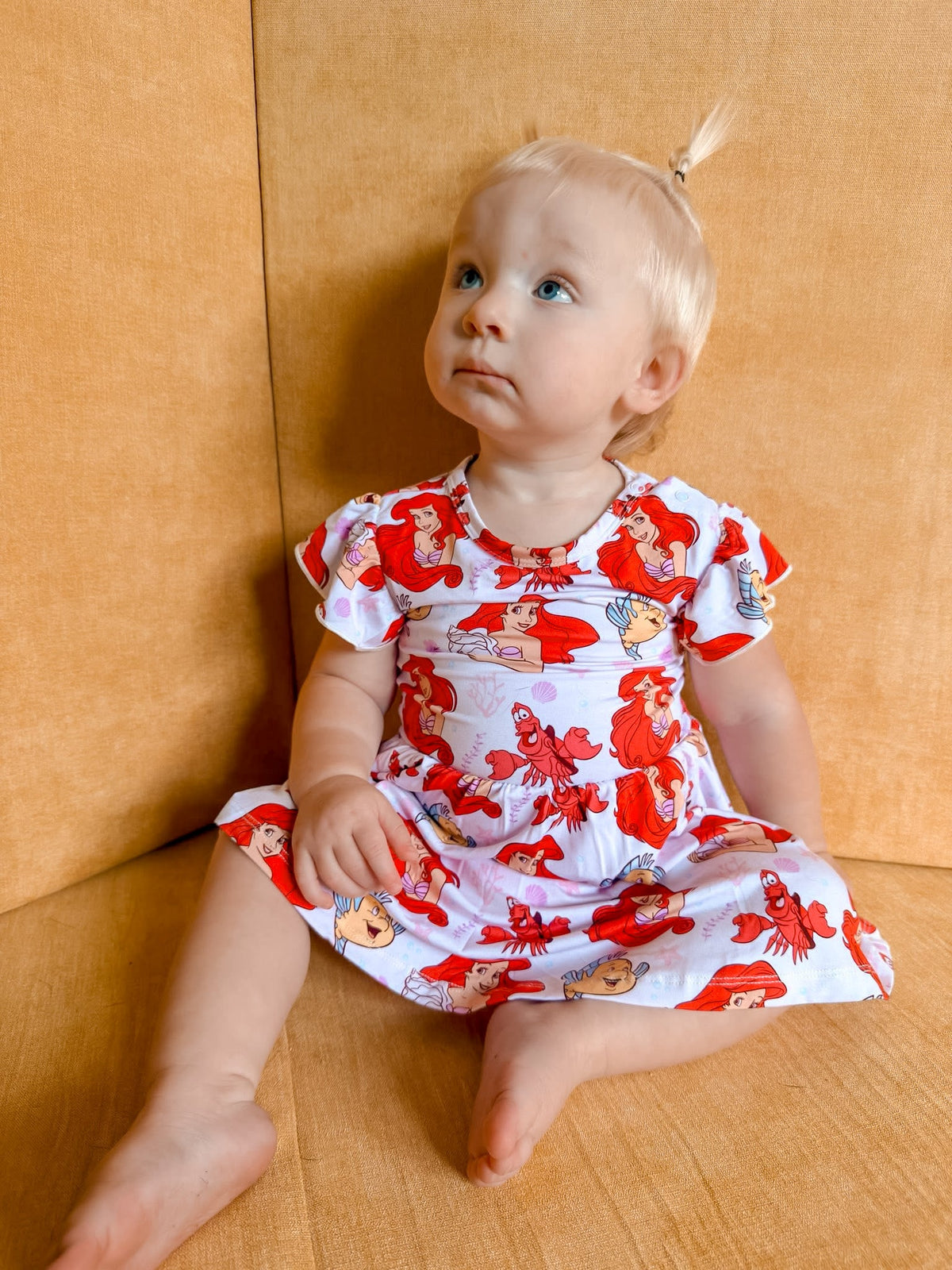 Coral Cutie: Bodysuit Twirl Dress