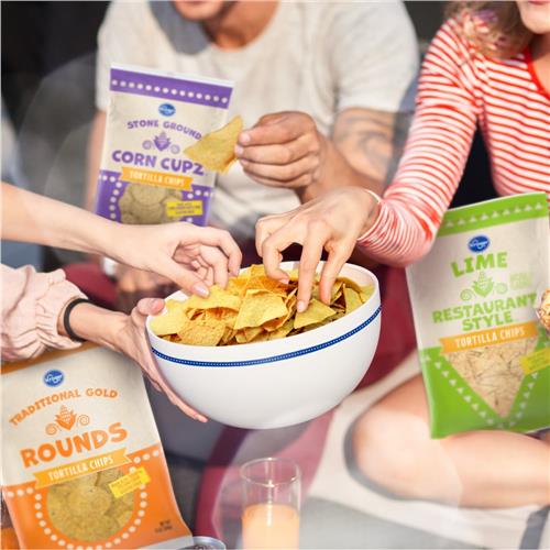 Kroger Kick of Lime White Corn Tortilla Chips 10 oz