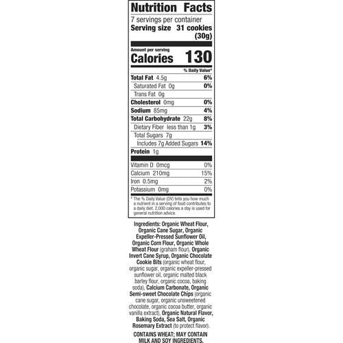 Annies Organic Bunny Grahams Snacks, Chocolate Chip, 7.5 Oz