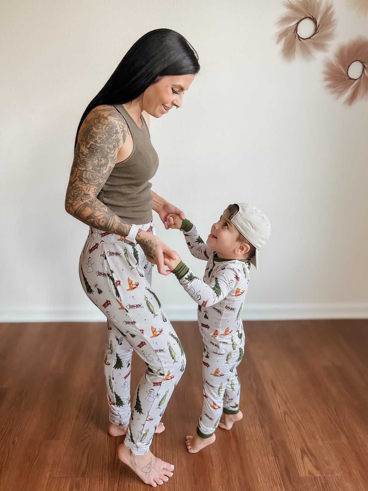 "Holiday-Hooby-Whaty" Mom Jogger