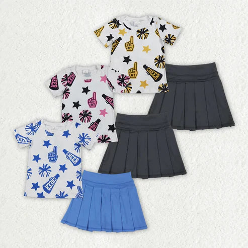 Children School Spirit T-Shirt & Skirt