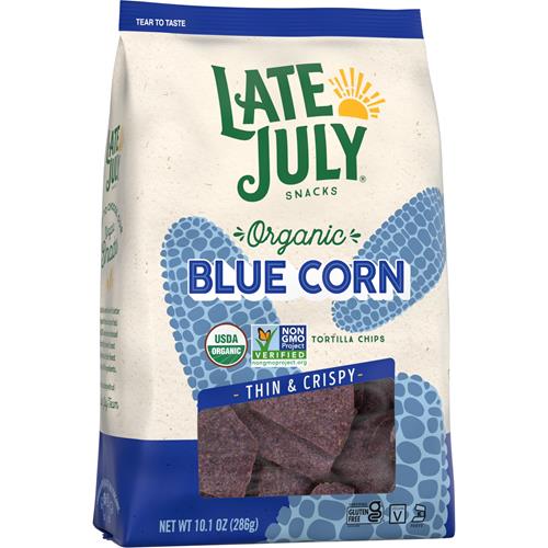 Late July Snacks Organic Blue Corn Tortilla Chips, 10.1 Oz