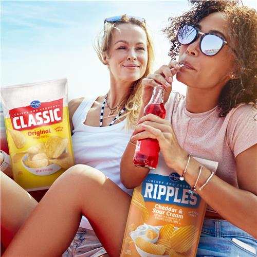 Kroger Lightly Salted Wavy Potato Chips 7.75 oz