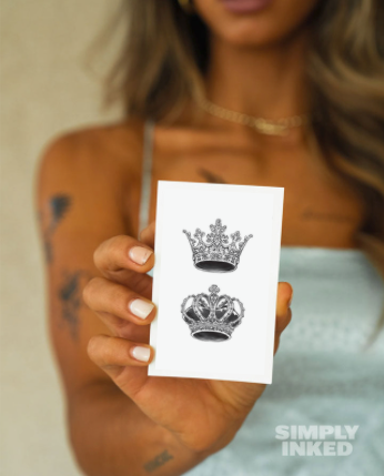King & Queen Crown Tattoo
