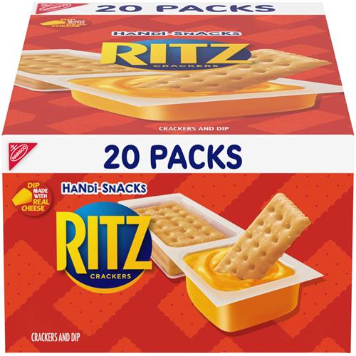 Handi-Snacks Ritz Crackers N Cheesy Dip Snack Packs, 20 Snack Packs