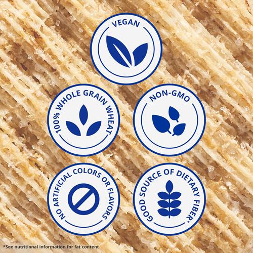 Triscuit Hint Of Sea Salt Whole Grain Wheat Crackers, Vegan Crackers, Vegan Snacks, Lunch Snacks, 8.5 Oz