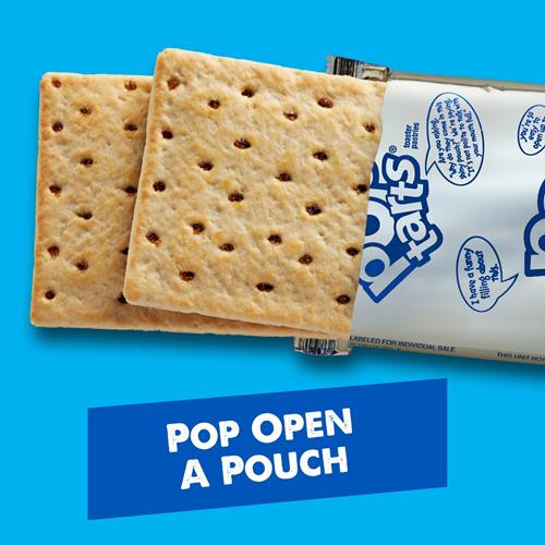 Pop-Tarts Toaster Pastries, Breakfast Foods, Kids Snacks, Unfrosted Brown Sugar Cinnamon, 13.5Oz Box (8 Pop-Tarts)