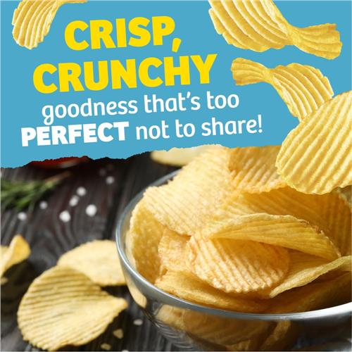 Kroger Lightly Salted Wavy Potato Chips 7.75 oz