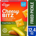 Kroger Baked Cheesy Bitz Fried Pickle Crackers 12.4 oz