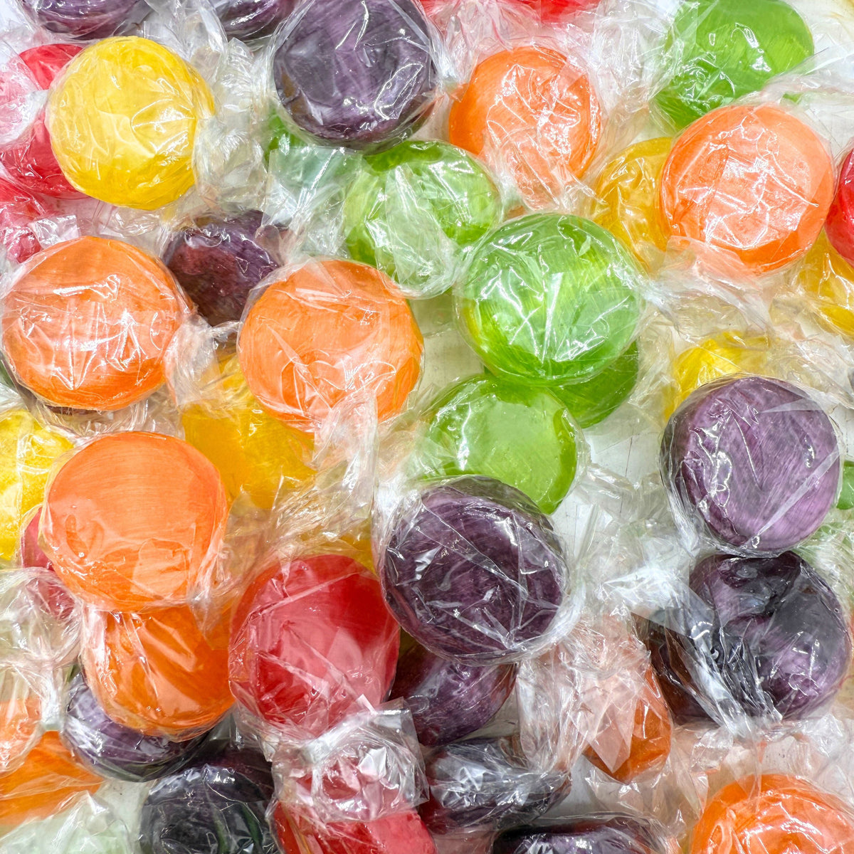 Fruit Buttons Hard Candy – Assorted Fruit – Bulk Value Bag