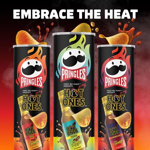 Pringles Hot Ones Los Calientes Potato Crisps Chips, Barbacoa, Spicy Snacks, Hot Sauce Inspired, 5.5Oz Can (1 Can)?