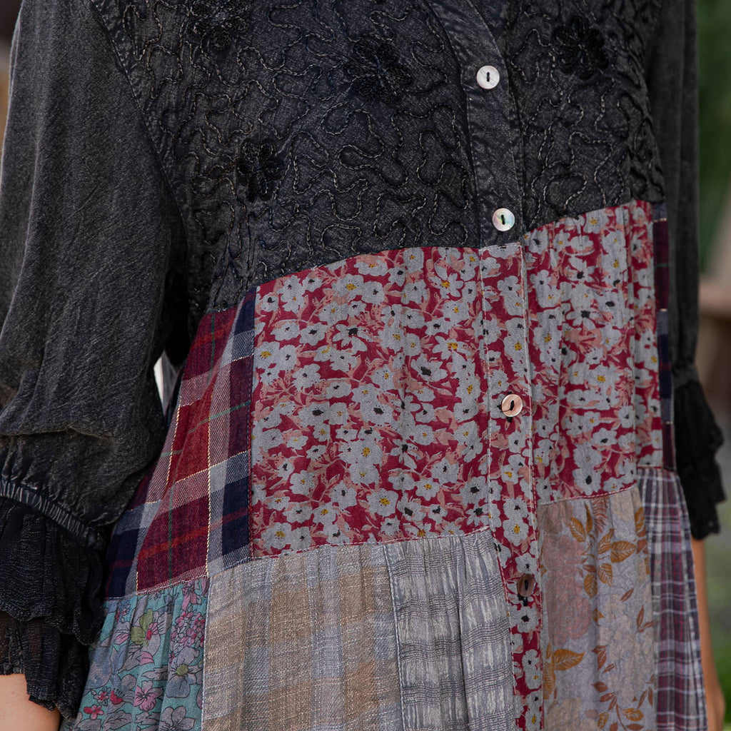 3/4 Ruffle Sleeves Western Blouse Top (New Color)