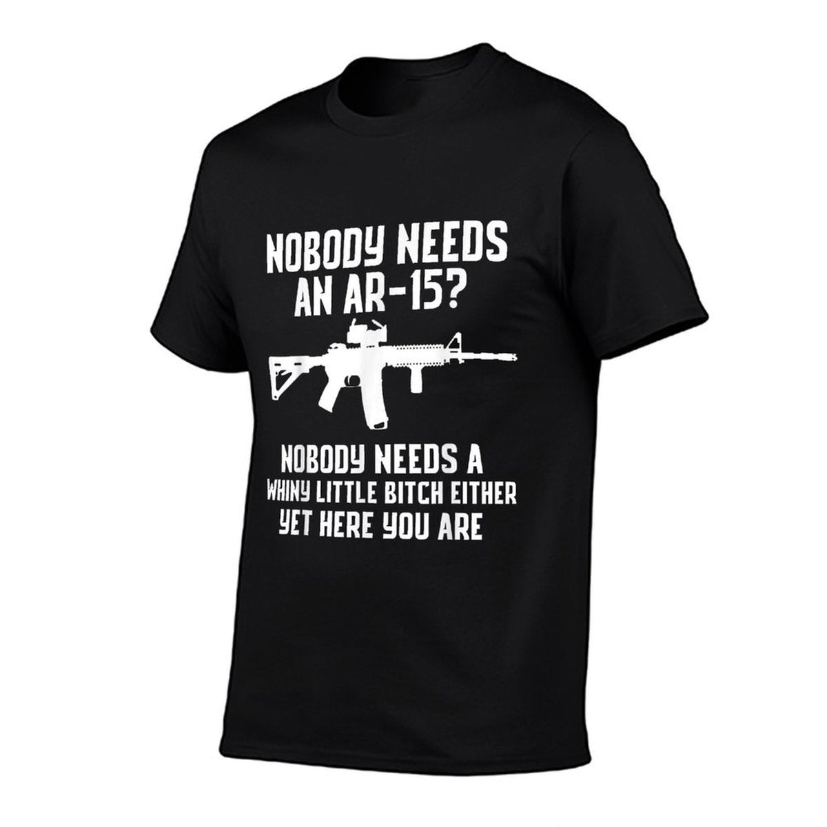 Nobody Needs An AR-15 Funny Pro Gun Red Dot AR  Vintage-inspired T-Shirt