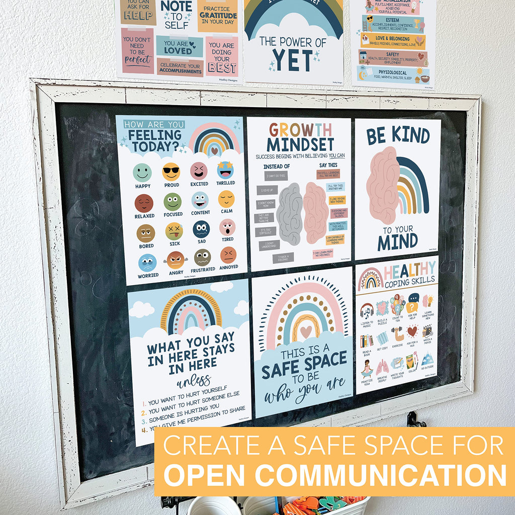 Mental Health Kit: Boho 9 Poster Pack