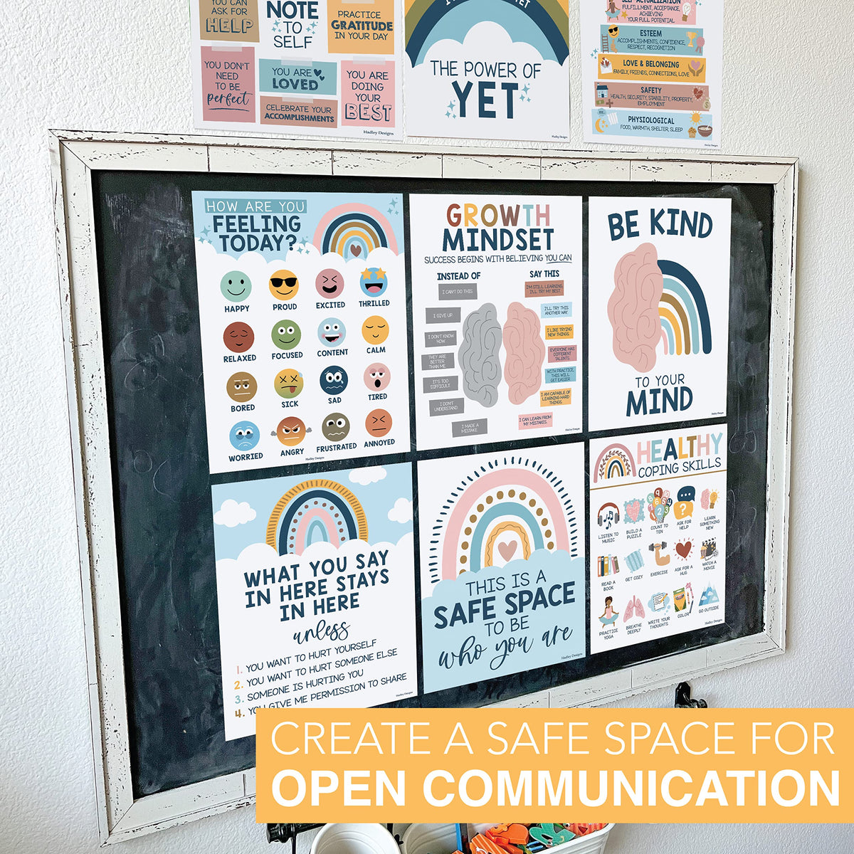 Mental Health Kit: Boho 9 Poster Pack