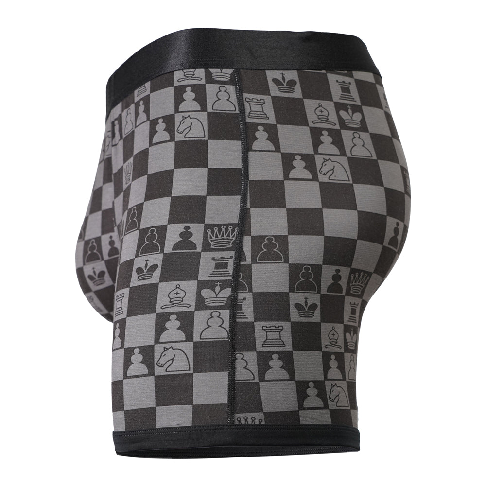 SHEATH 4.0 Bamboo Chess Grandmaster Men's Pouch Boxer Brief 5"