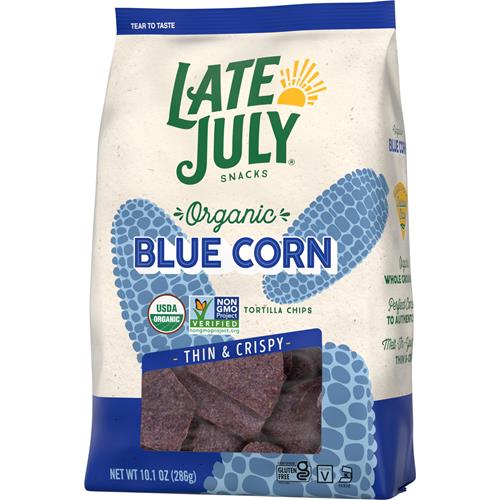 Late July Snacks Organic Blue Corn Tortilla Chips, 10.1 Oz