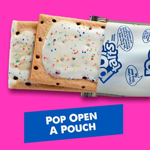 Pop-Tarts Toaster Pastries, Breakfast Foods, Kids Snacks, Frosted Blueberry, 13.5Oz Box (8 Pop-Tarts)