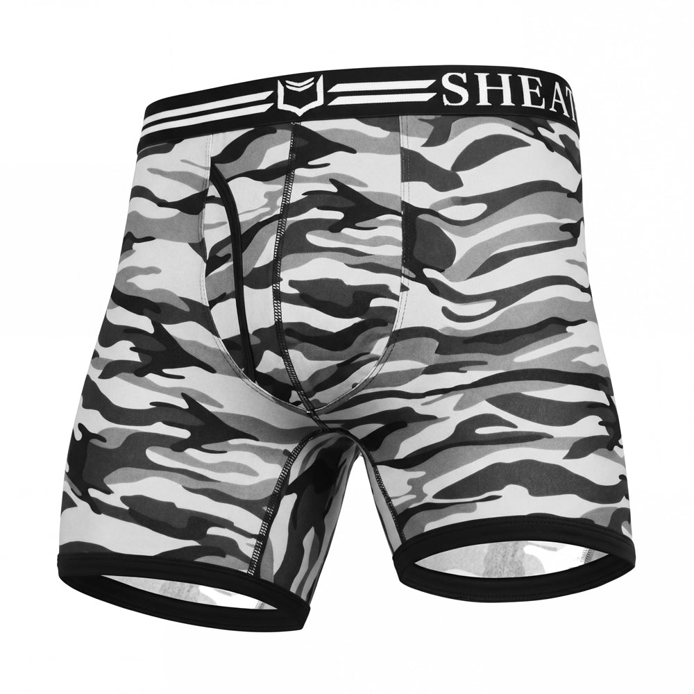SHEATH 4.0 Polyester Camo Men's Pouch Boxer Brief 5"