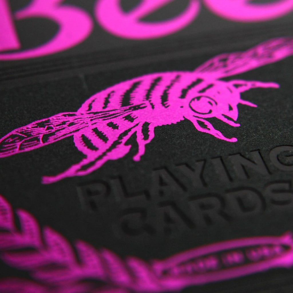 Bee Metalluxe Magenta Playing Cards – Rare Premium Foil Deck