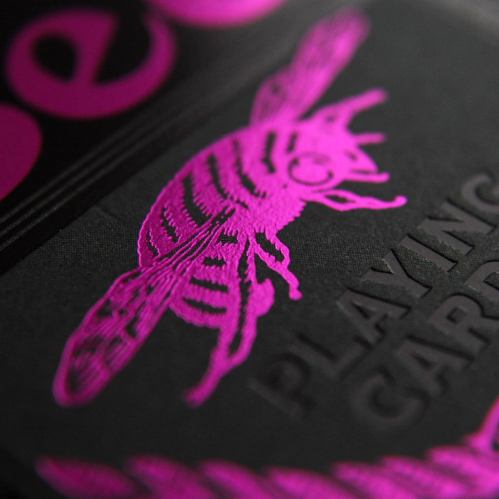 Bee Metalluxe Magenta Playing Cards – Rare Premium Foil Deck
