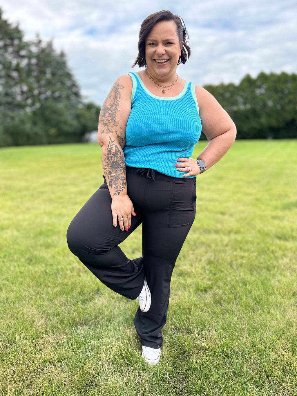 Runner's High Drawstring Joggers in Black