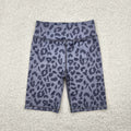 Children Leopard Print Biker Shorts