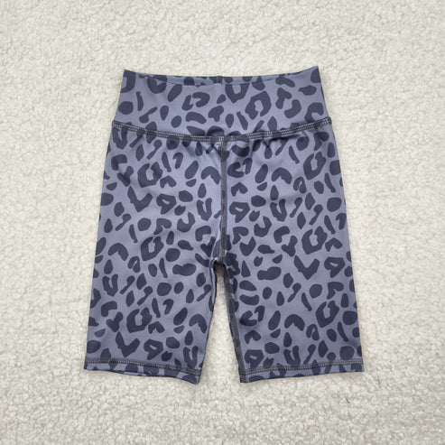 Children Leopard Print Biker Shorts