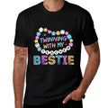 Twin Day Friends Teacher Twinning With My Bestie Matching  High-quality Stitching T-Shirt