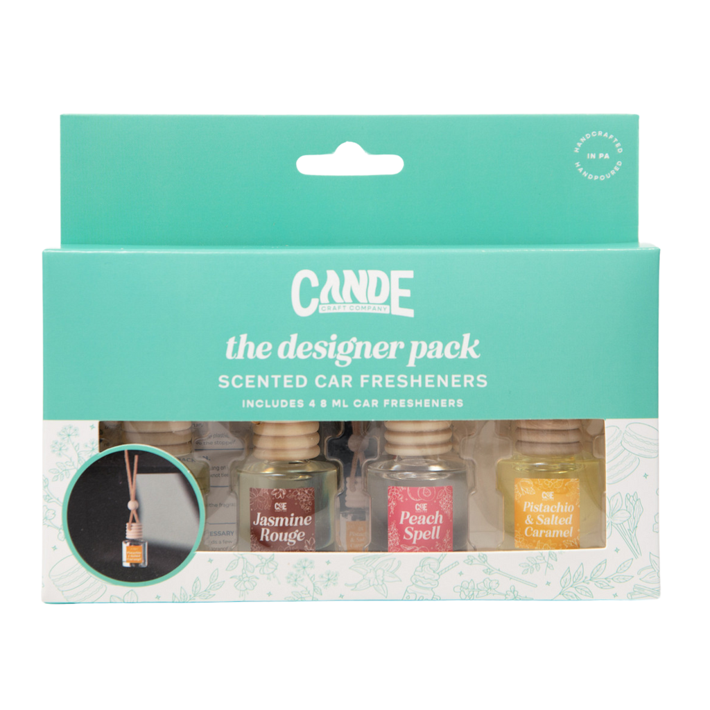 Designer 4 Pack Scented Car Freshener Bundle