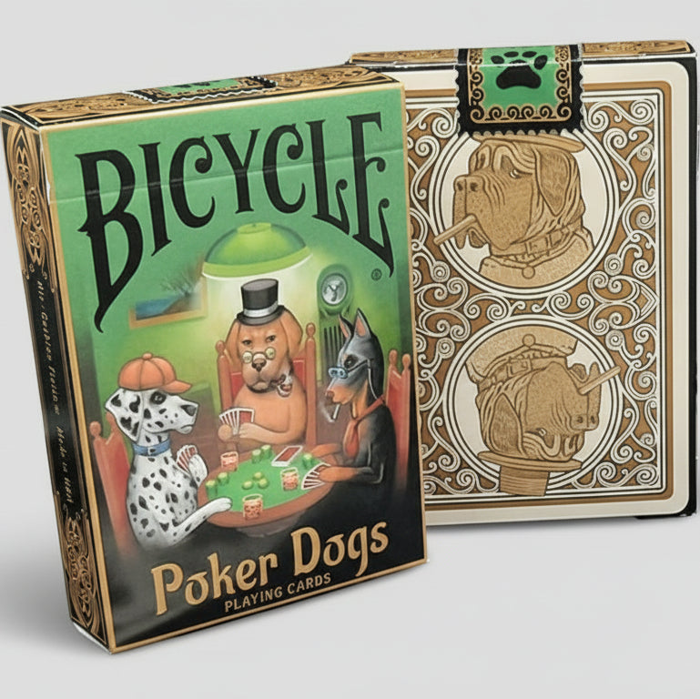 Bicycle Poker Dogs V2 Playing Cards – Hand-Drawn Canine Artwork