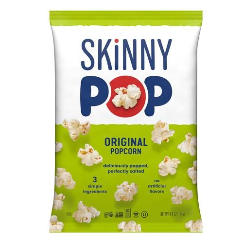 Skinnypop Original Popcorn, 4.4Oz Grocery Size Bags, Skinny Pop, Healthy Popcorn Snacks, Gluten Free