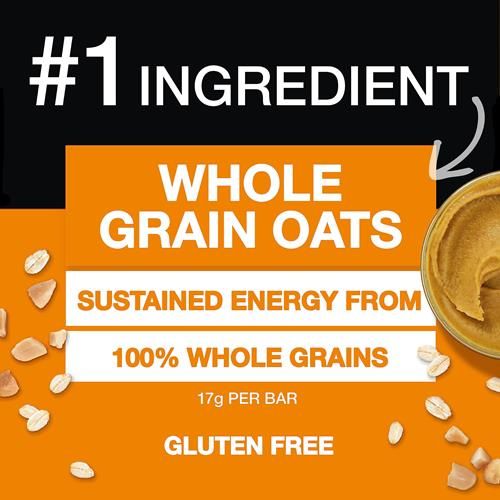 Kind Breakfast Cereal Bars, Peanut Butter, Healthy Snacks, Gluten Free, 100% Whole Grains, 3G Protein, 6 Count