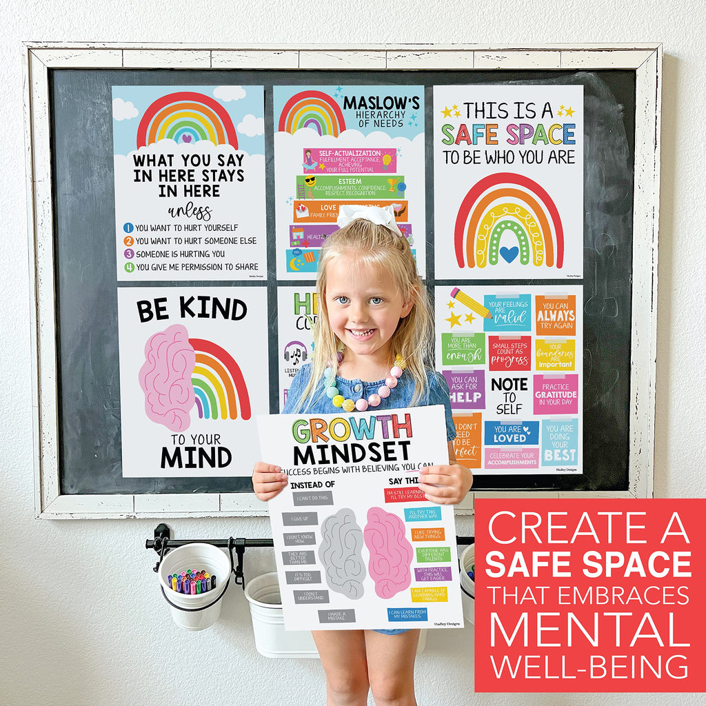 Mental Health Kit: Colorful 9 Poster Pack