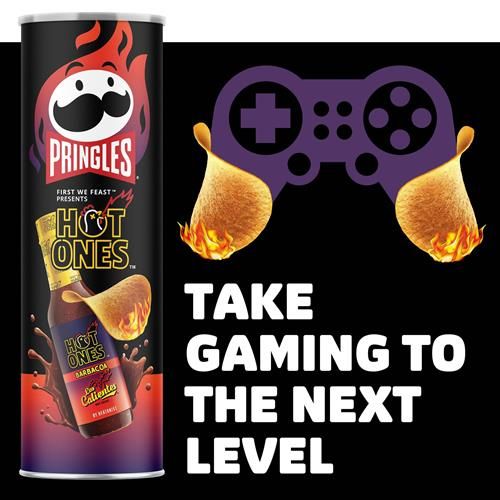 Pringles Hot Ones Los Calientes Potato Crisps Chips, Barbacoa, Spicy Snacks, Hot Sauce Inspired, 5.5Oz Can (1 Can)?