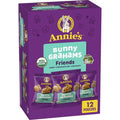Annies Organic Friends Bunny Grahams, Chocolate Chip, Chocolate, And Honey Baked Graham Snacks, 12 Pouches, 12 Oz