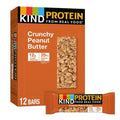 Kind Protein Snack Bar, Crunchy Peanut Butter, Healthy Snacks, Gluten Free, 12G Plant Protein, 12 Count
