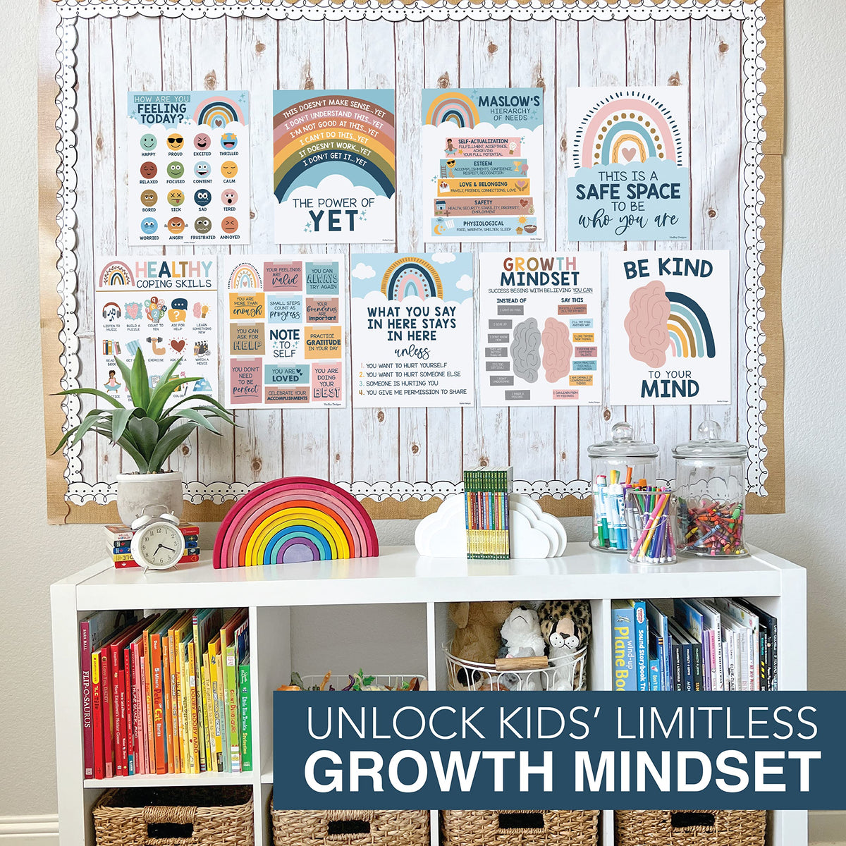 Mental Health Kit: Boho 9 Poster Pack