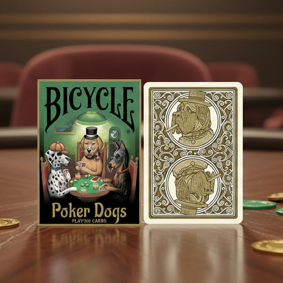 Bicycle Poker Dogs V2 Playing Cards – Hand-Drawn Canine Artwork