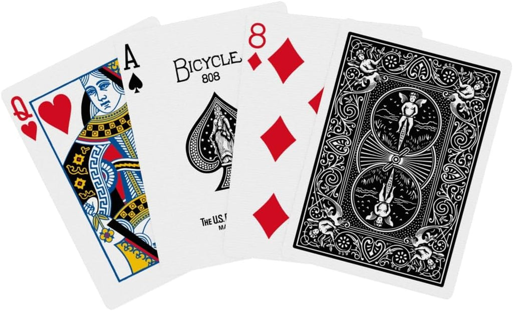 Bicycle Playing Cards – Rider Back Brick (12 Decks, Black)