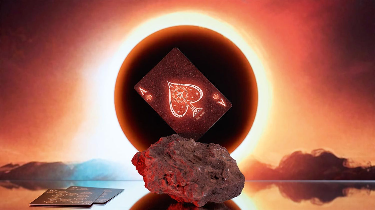 Bicycle Stargazer Sunspot Playing Cards – Cosmic Sun Design