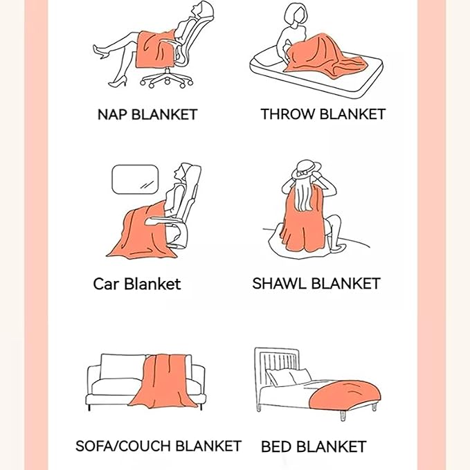 UKELER Soft Faux Fur Throw Blanket 50''x60'' Dark Grey Reversible Shaggy Blanket Plush Thick Fluffy Blankets Throws for Bed, Couch, Sofa, Office, Camping