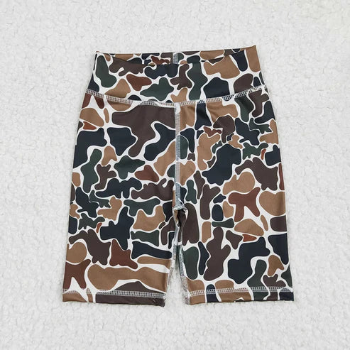 Children Camo Biker Shorts