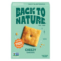 Back To Nature Cheese Flavored Crackers - Non-Gmo, Made With Wheat Flour, Vegan, Delicious Snacks, Cheezy Square, 5 Ounce