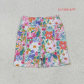 Children Floral Biker Pants