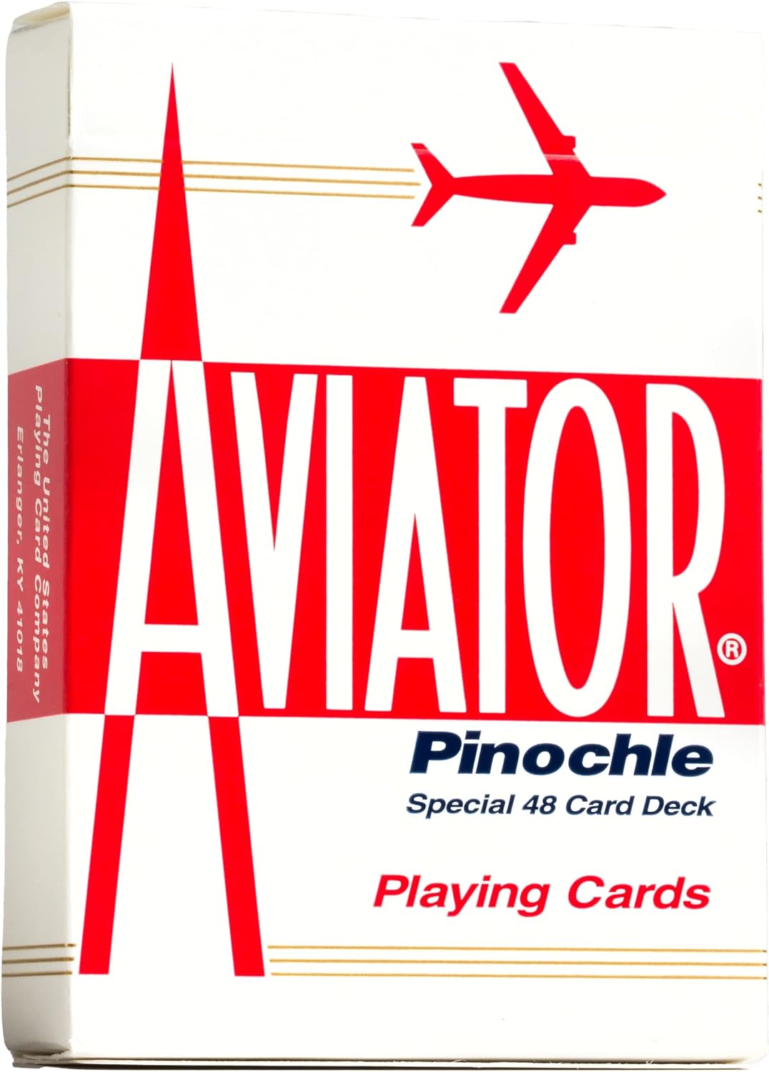 Aviator Pinochle Playing Cards Brick – Red & Blue (12 Decks, Standard Index)