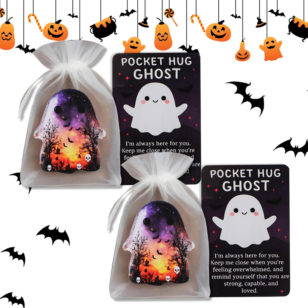 Generic Ghost Pocket Cards Halloween Comfort Black Inspirational Card A