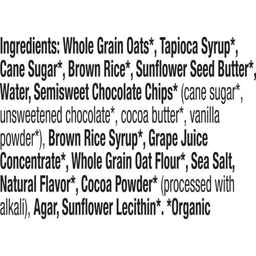 Annies Chewy Granola Bars, Sunflower Butter Chocolate Chip, Organic Snacks, 5 Count, 4.45 Oz