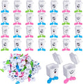 Yaomiao 30 Pcs Teeth Storage Box Lovely Baby Milk Tooth Organizer Container Teeth Saver Save Box with Expression Case Gift for Kids Child Keepsake Children